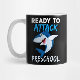 Shark Kids Ready To Attack Preschool Boys Back To School Mug